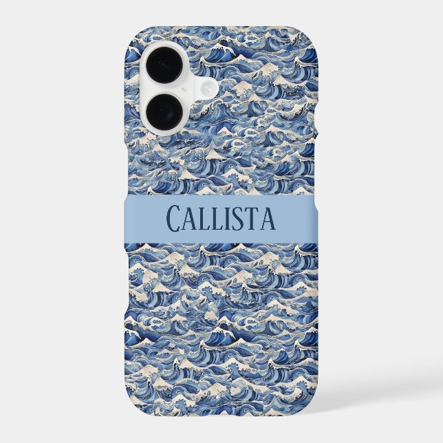 Blue Waves Case-Mate iPhone Case (Back)