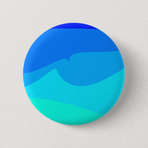 Blue Waves Design pin/ Button