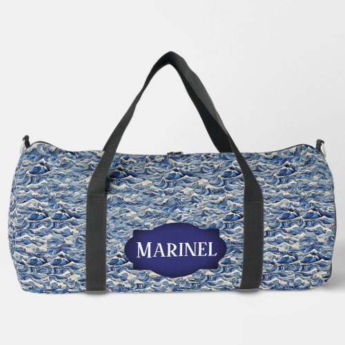 Blue Waves Duffle Bag