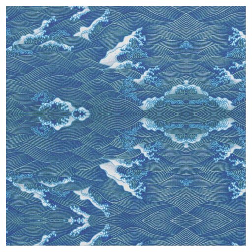 Blue Waves Fabric