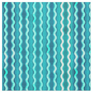 Blue Waves Fabric