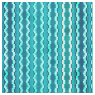 Blue Waves Fabric