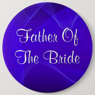 Blue Waves Father Of The Bride Button