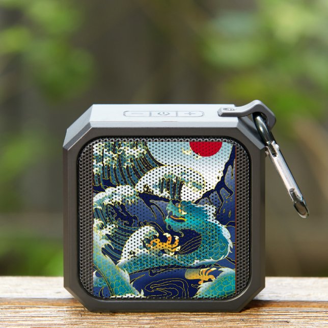 Blue Waves Green Dragon Red Sun  Bluetooth Speaker (Insitu(Outdoor))