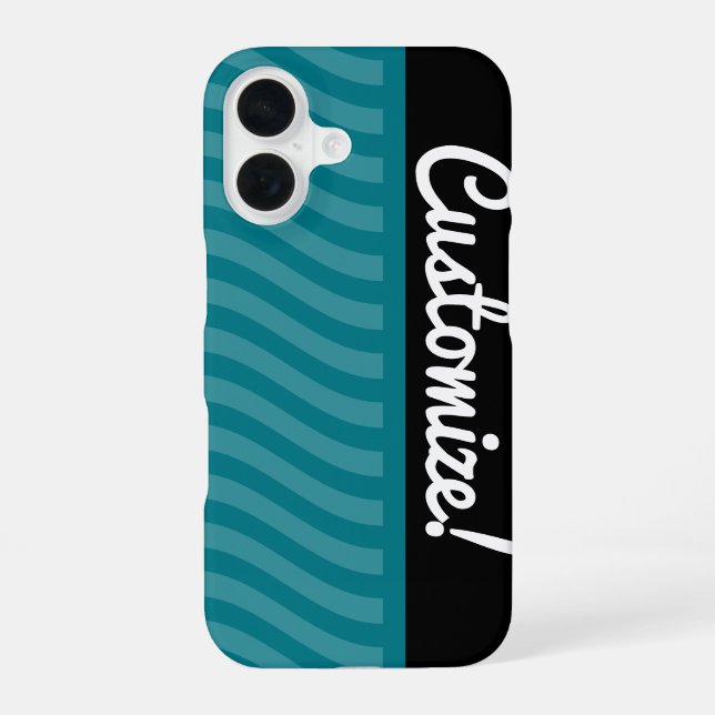 Blue Waves Iphone Case (Back)