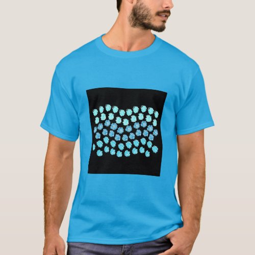 Blue Waves Mens Basic Dark T_Shirt