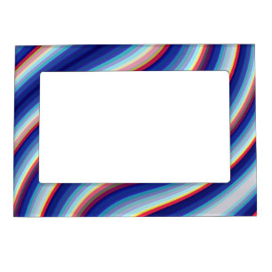 Blue Waves of Color Magnetic Frame