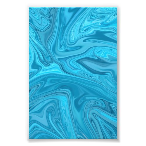 Blue Waves Painting  Best abstract painting Photo Print