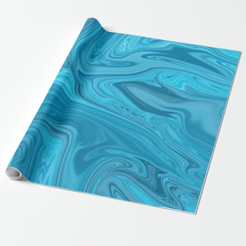 Blue Waves Painting  Best abstract painting Wrapping Paper