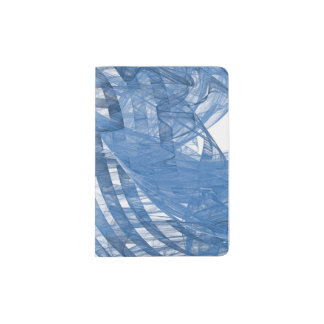 Blue waves passport holder
