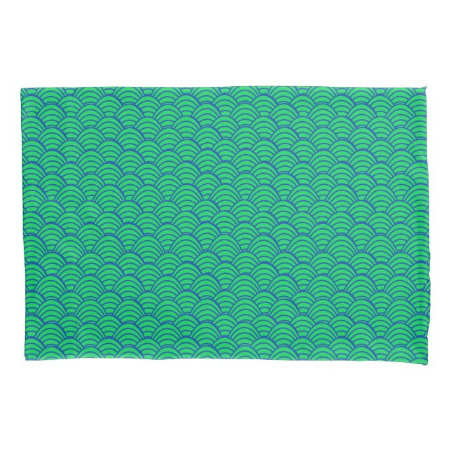 Blue Waves  Pillow Case (Front)
