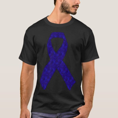 Blue Waves Ribbon T_Shirt