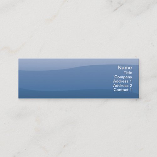 Blue Waves - Skinny Business Card Templates