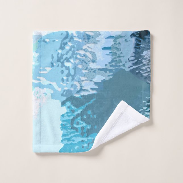 Blue Waves Towel (Wash Cloth)