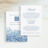 Blue Waves Wedding Details Hotel Info QR code