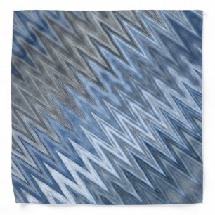 Blue Wavy Pattern Bandana