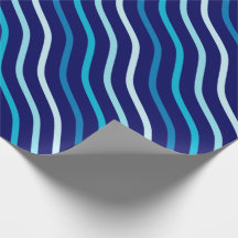 Blue Wavy Seamless Pattern
