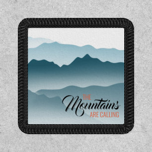 Blue Wavy Smoky Mountains Nature Lovers Patch