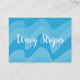 Blue Wavy Stripes Pattern