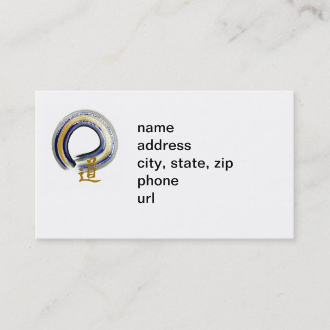 BLue Way, Enso Business Card (Front)