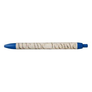 Blue We the People 250th Anniversary Black Ink Pen