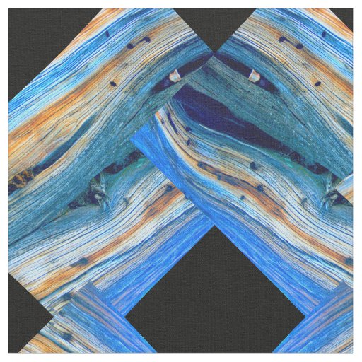 blue weathered barnboard black diamonds fabric