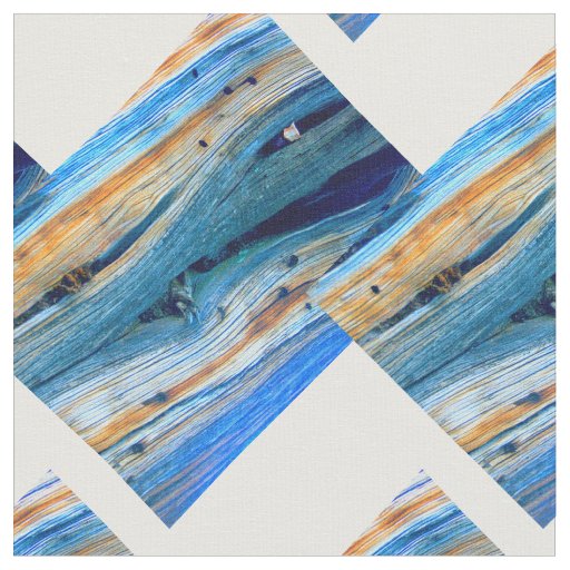blue weathered barnboard zigzag fabric