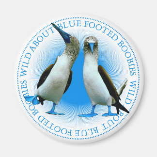 Blue Webbed Foot Birds Galapagos Islands Souvenir Magnet