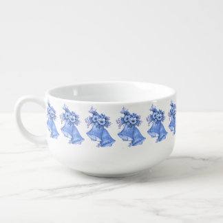 Blue Wedding Bells Soup Mug