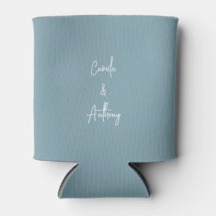 Blue Wedding Can Cooler
