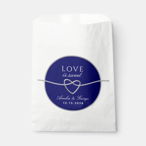 Blue Wedding Favor Bag