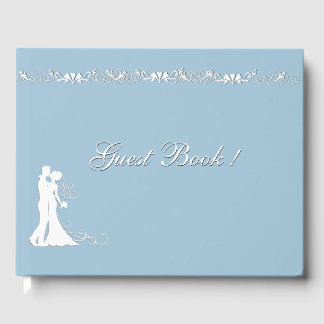 Blue Wedding Guest Book