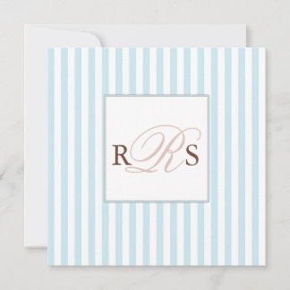 Blue Wedding Invitation