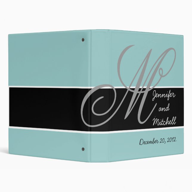 Blue Wedding Planner Keepsake Binder (Background)
