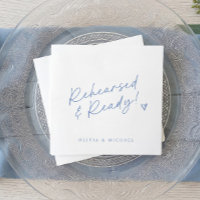 Blue Wedding Rehearsal Dinner Rehearsed & Ready
