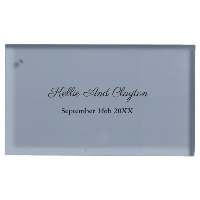 Blue Wedding Table Card Holder (Front)
