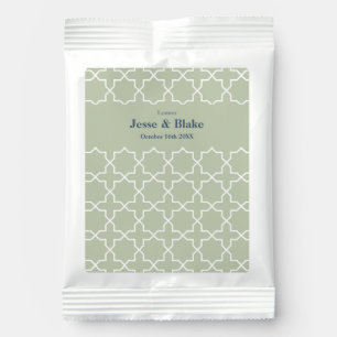 Blue Wedding with Latticework Pattern Lemonade Drink Mix
