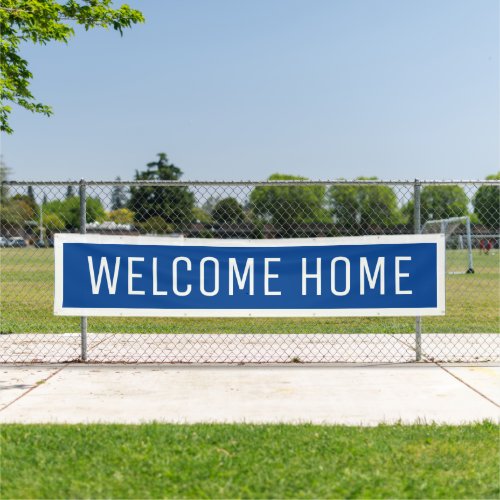 Blue Welcome Home Banner