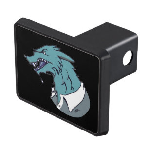 Blue Werewolf black hitch cover receiver