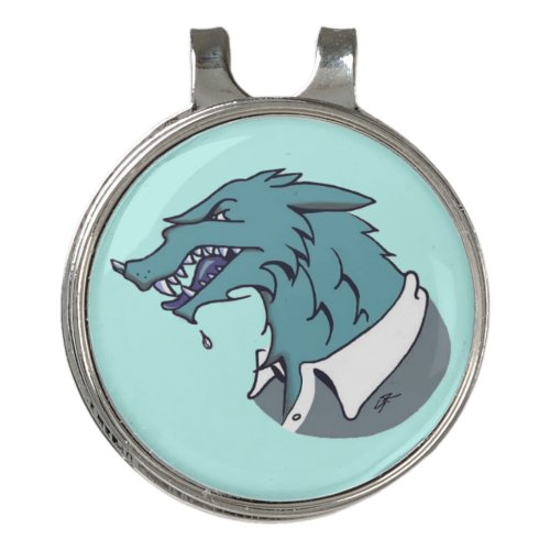 Blue Werewolf blue hat clip