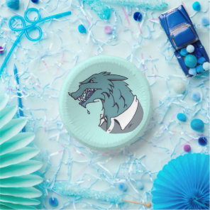 Blue Werewolf blue paper bowls