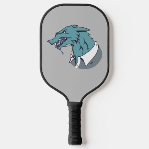 Blue Werewolf gray pickleball paddle