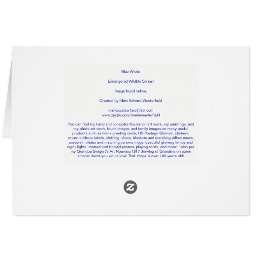 Blue Whale (Back Horizontal)