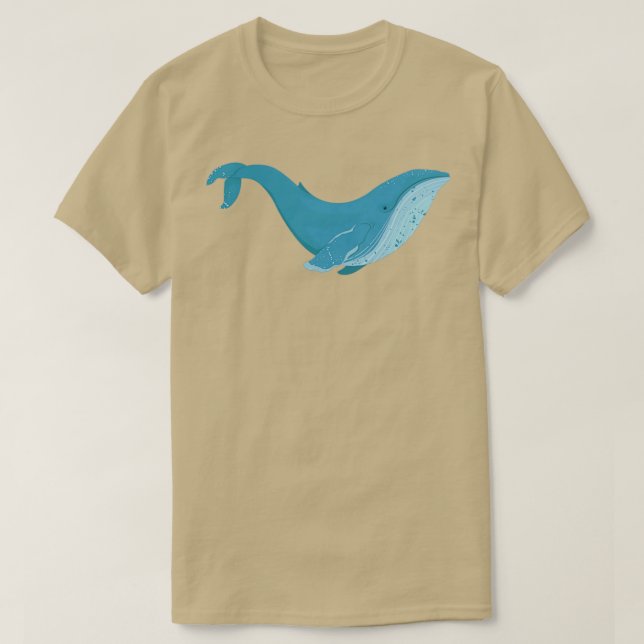 Blue Whale 73 2 T-Shirt (Design Front)