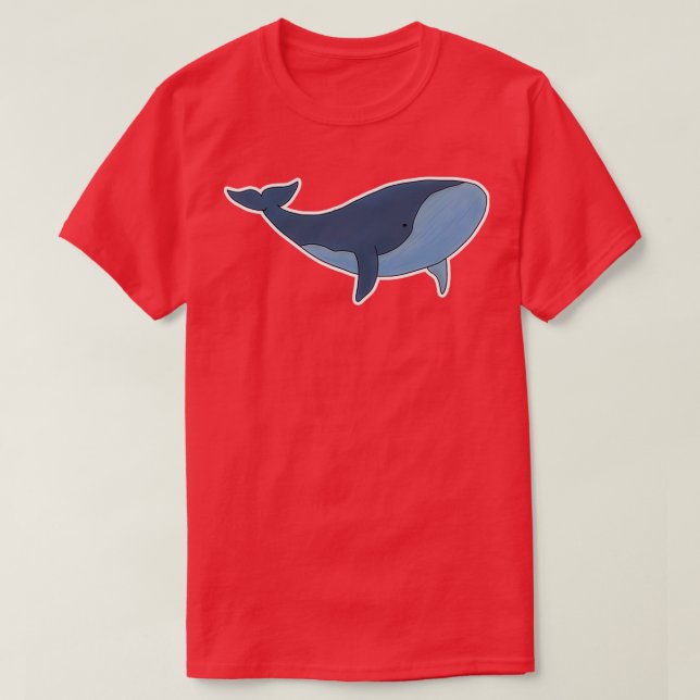 blue whale 75 T-Shirt (Design Front)