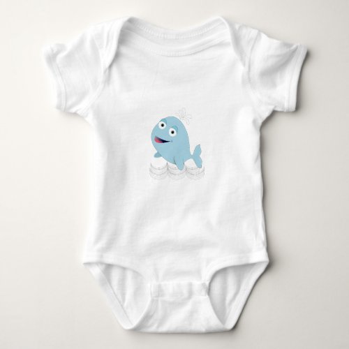 Blue Whale Baby Bodysuit