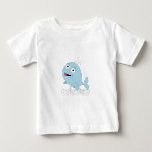 Blue Whale Baby T_Shirt