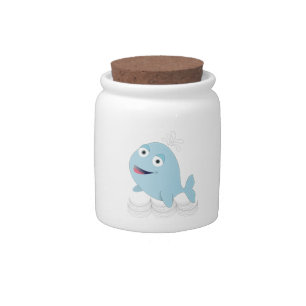 Blue Whale Candy Jar