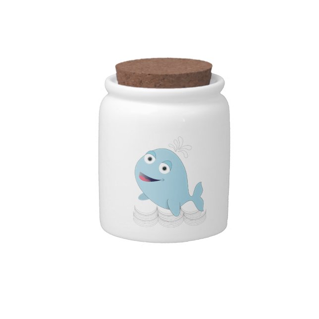 Blue Whale Candy Jar (Front)