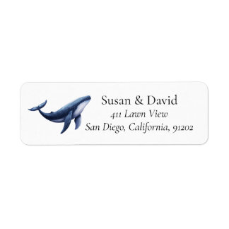 Blue Whale Coastal Label
